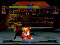 une photo d'Ã©cran de Street Fighter Alpha sur Sega Saturn